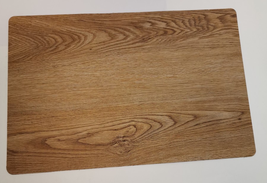 SET DE TABLE PVC 30 X 45 CM FACON BOIS CHENE HUILE - Image 5